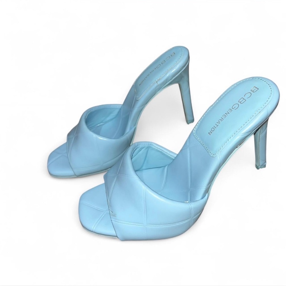 BCBGeneration Light Blue Heeled Mules